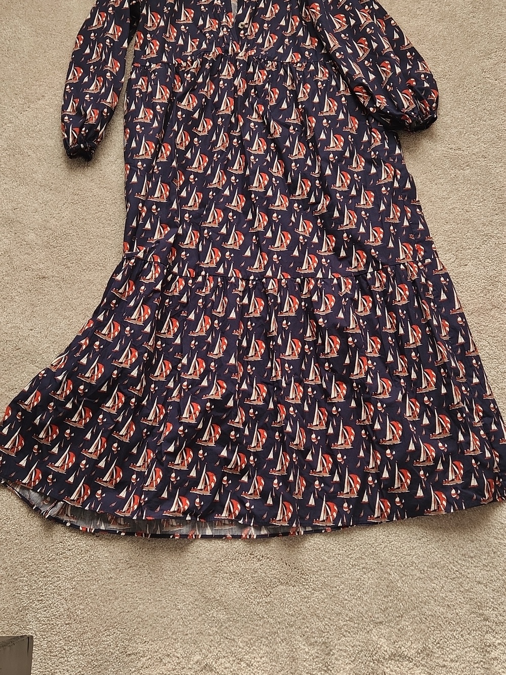 Anthropologie Bettina Shirtdress - Sailboat Print - Picture 2 of 5